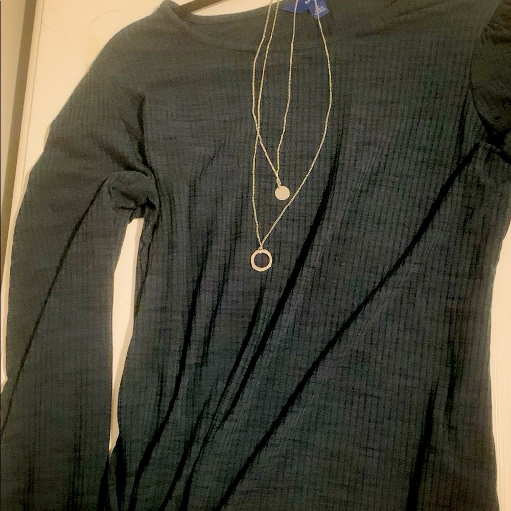 Long Sleeved Shirt with Necklace